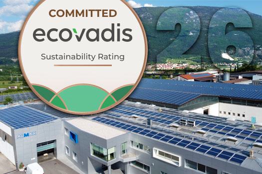 Almax Mori | FEA | Sustainability: Almax Mori Earns the EcoVadis “Committed Badge” | ALMAX MORI SRL takes a significant step forward in its Corporate Social Responsibility journey, achieving international recognition for its commitment to sustainability.