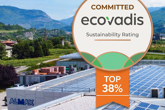 Almax Mori | FEA | Almax Mori Recognized for Sustainability! | Also this year we have been awarded from EcoVadis in recognition of its sustainability achievements.